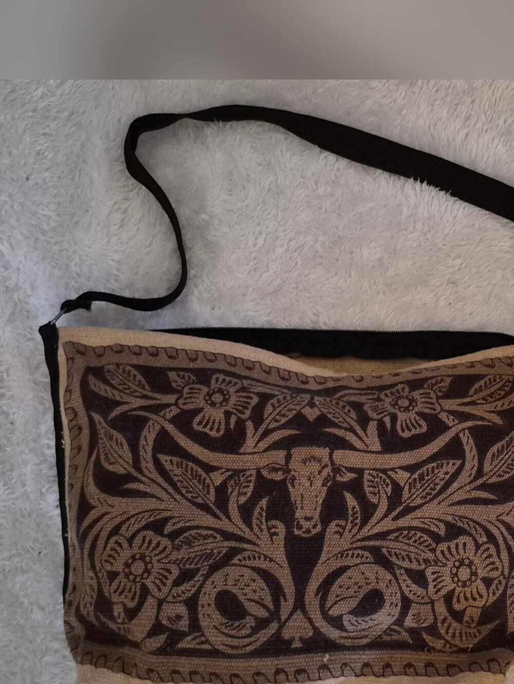 Canvas Open Shoulder Bag